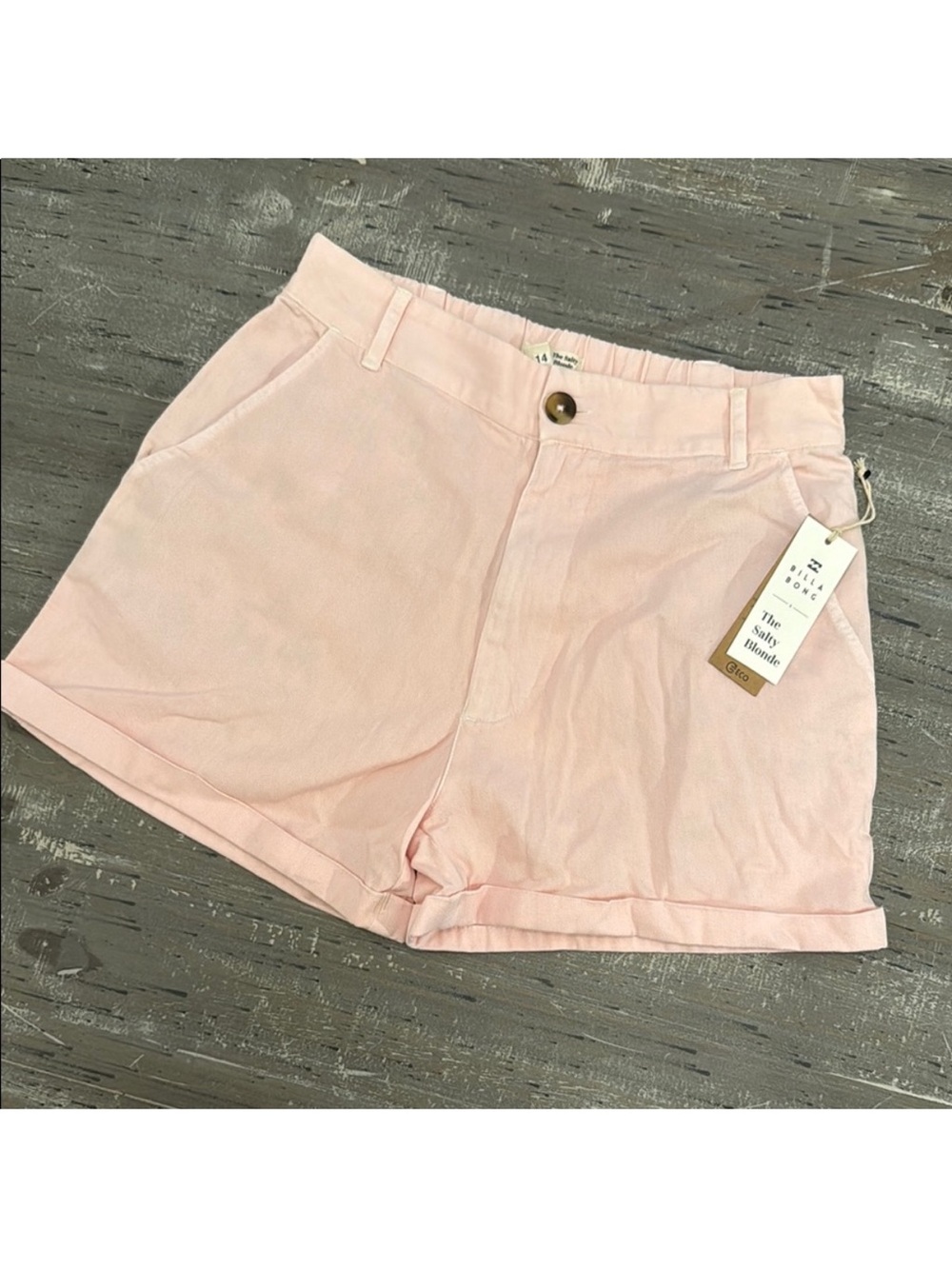 Billabong Light Pink High-Waist Casual Shorts